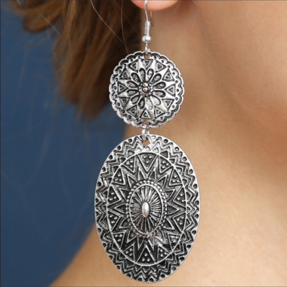 Burnished Mandala Earrings